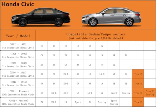 6 Layers Waterproof Car Cover for Honda Civic Sedan