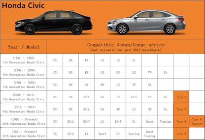 6 Layers Waterproof Car Cover for Honda Civic Sedan