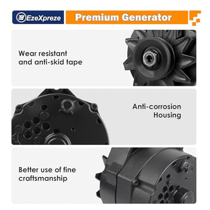 Ezexpreze 120A Upgraded 1 Wire GM Alternator New Self Exciting High Output 10SI SBC BBC for Chevy ADR0335 334