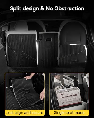Tesla Model Y 2025 2026 Juniper Seat Back Protector Seatback Mats (3 Count)