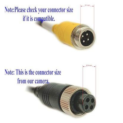 Bus Truck Vehicle Backup Cameras Wide View Angle cab cam Rearview Reverse Waterproof Night Vision 4 PIN Cam for Travel Trailer