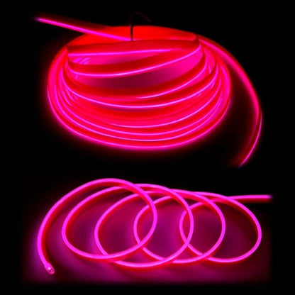 El Wire Pink Interior Car LED Strip Lights
