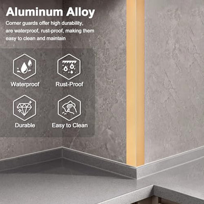 4PCS 45" Aluminum Metal Corner Protectors (4 Count)
