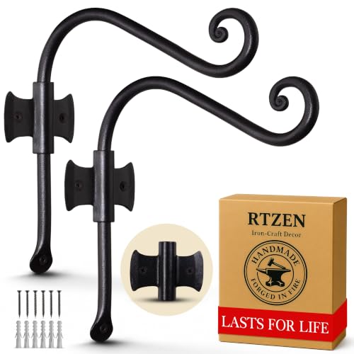 Plant Hangers Outdoor or Indoor Heavy Duty Wall Bracket Hooks (2 Count)