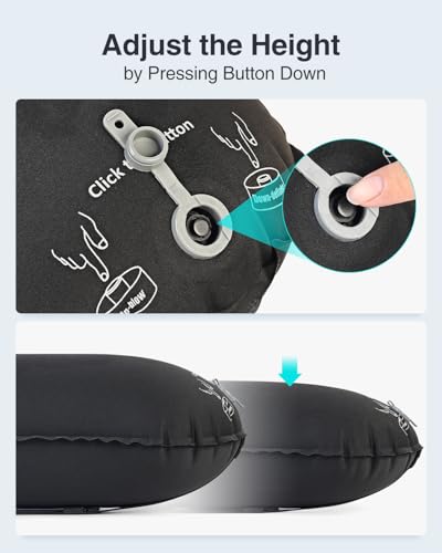 Inflatable Lumbar Pillow for Airplane Travel