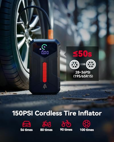4000A Jump Starter with 150PSI Air Compressor