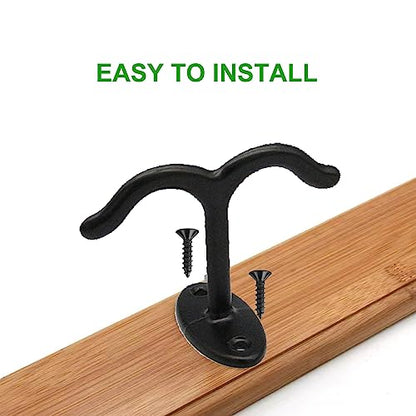 10 Pcs Zinc Alloy Ceiling Double Hook Cabinet Wardrobe Coat Towel Hat Hook Hooks Under Cabinet Shelf (10 Count)