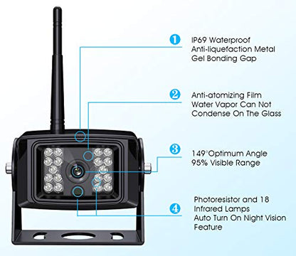 Wireless Backup Camera System Kit for Rv