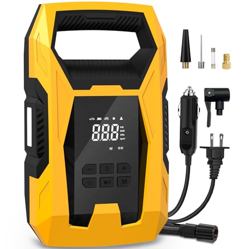 AC DC Tire Inflator Portable Air Compressor