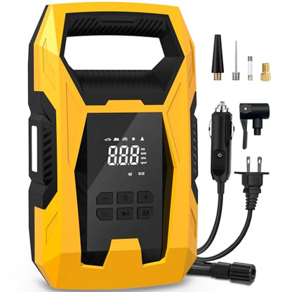 AC DC Tire Inflator Portable Air Compressor