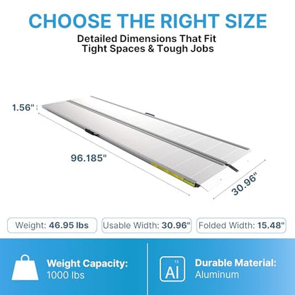 Traverse Aluminum Singlefold Edgeless Ramp