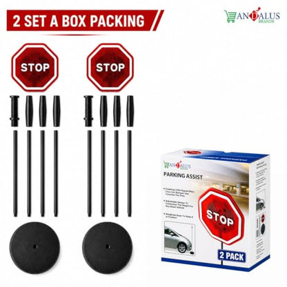 Flashing LED Stop Sign Garage Parking Assistant System (2 Count)