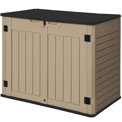 Horizontal Shed with Padlock Latch