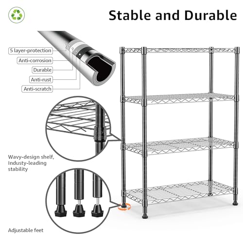 1000 lbs Storage Shelving Steel Heavy Duty 4