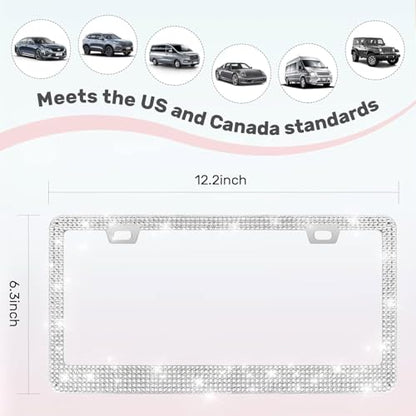 2 Pack License Plate Frames for Women