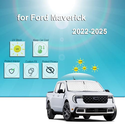 6pcs Thicken Sun Shades for Ford Maverick 2022
