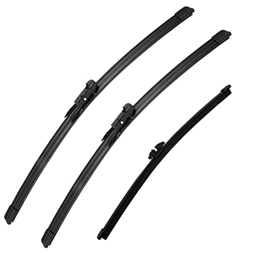 3 Wipers Set 26"+22" Front Windshield Wipers and 11" Rear Wiper Blade for 2011 (3 Count)
