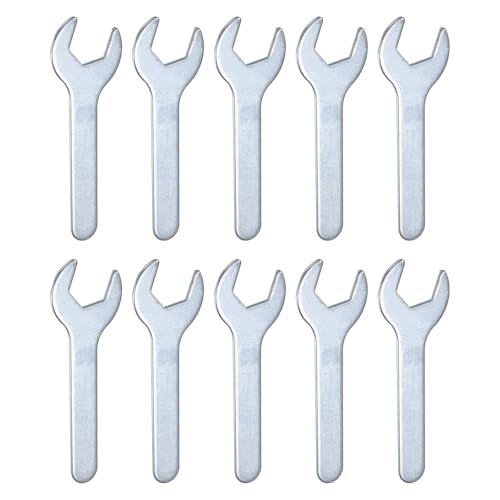 10pcs Small Wrench Open End Wrench 22x126x2.8mm Metric U (10 Count)