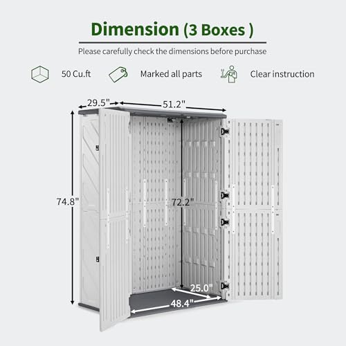 Macrout 50 Cu Ft Outdoor Storage Cabinet