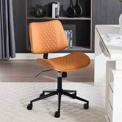 Home Office Chair No Arms with Wheels