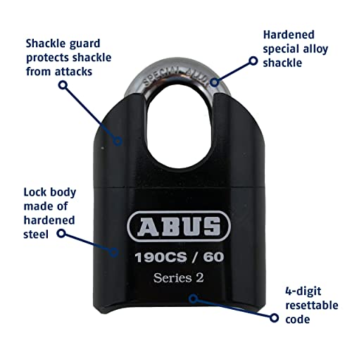 190CS 60 High Security Solid Steel Combination Padlock