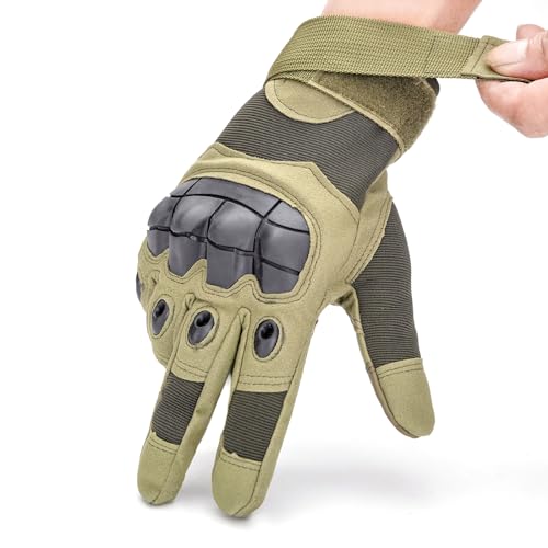Green Touchscreen Tactical Gloves for Outdoor Protection Gloves
