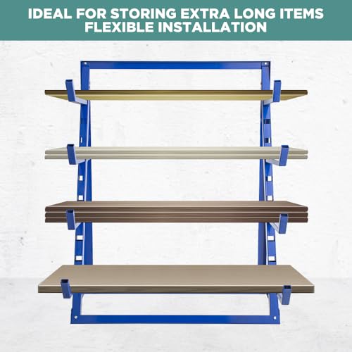 4 Tier Steel Horizontal Storage Rack