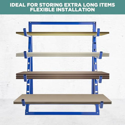 4 Tier Steel Horizontal Storage Rack
