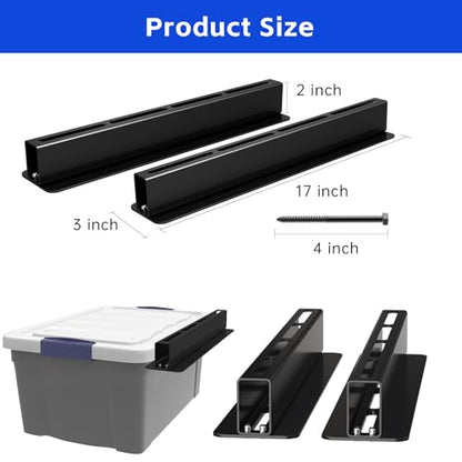 5 Pack Overhead Storage Bin Rack Heavy Duty Rack Ceiling Garage Storage (5 Count)