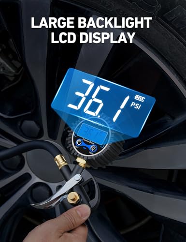 Digital Tire Pressure Gauge with Inflator 3