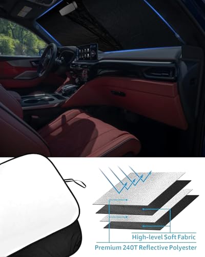 Foldable Front Windshield Sunshade fit for Acura MDX 2021