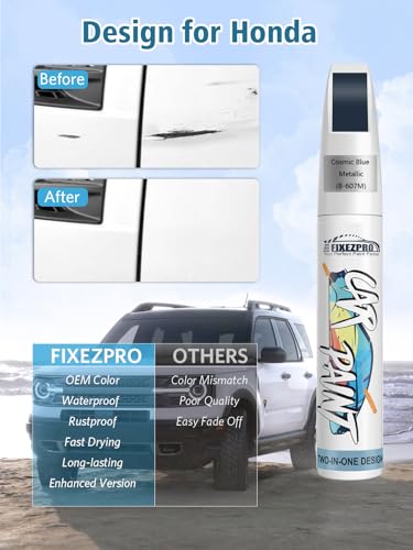 B 607M Cosmic Blue Metallic Car Touch Up Paint for Honda
