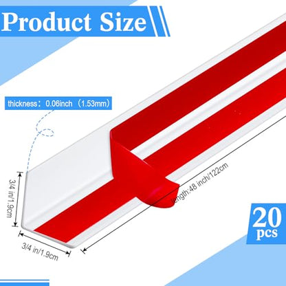 20 Pcs Wall Corner Protector Guards with Self Adhesive (20 Count)