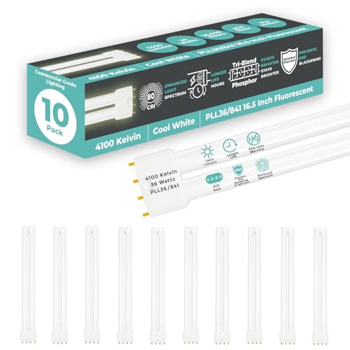 PLL36 841 36W 16.5" Twin Tube Compact Fluorescent Light Bulb 4 (10 Count)