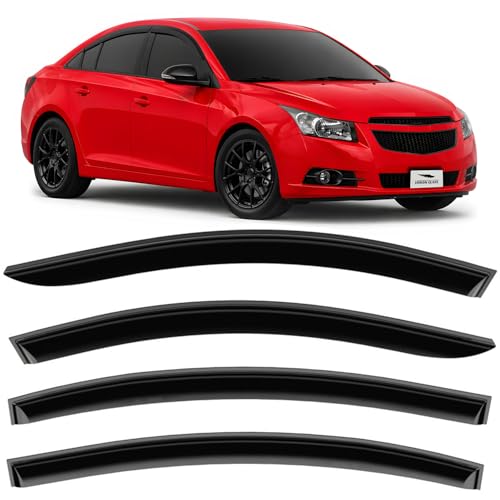 Tape on Extra Durable Rain Guards for ChevyCruze 2011 (4 Count)