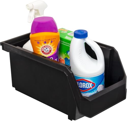 Akro Mils ReadySpace Large Stackable Plastic Storage Bins (6 Count)