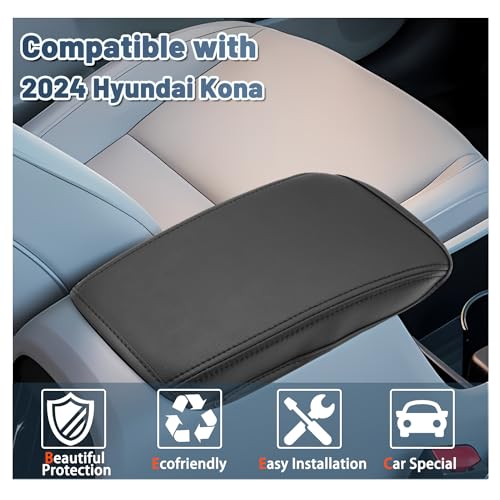 2024 2025 2026 Kona Armrest Cover for 2026 Hyundai Kona Accessories Center Console Cover 2024 Kona Armrest Cover Protector Compatible with 2024 2025 2026 Hyundai Kona SE