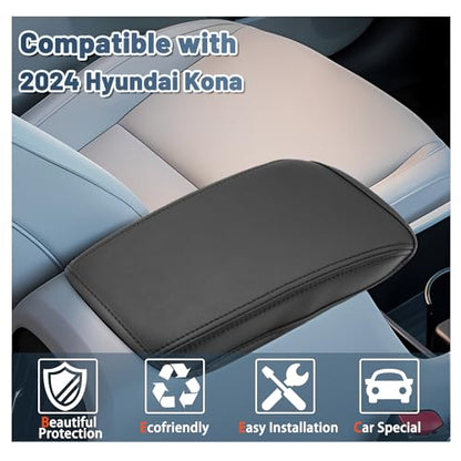 2024 2025 2026 Kona Armrest Cover for 2026 Hyundai Kona Accessories Center Console Cover 2024 Kona Armrest Cover Protector Compatible with 2024 2025 2026 Hyundai Kona SE