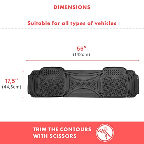 Heavy Duty Black Rubber Car Floor Mat by Vaygway