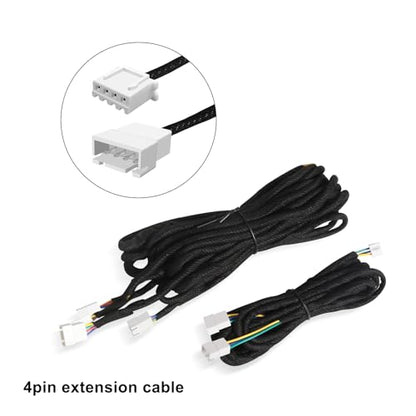 2PCS Dreamcolor Acrylic Interior Car LED Strip Light Extension Wire