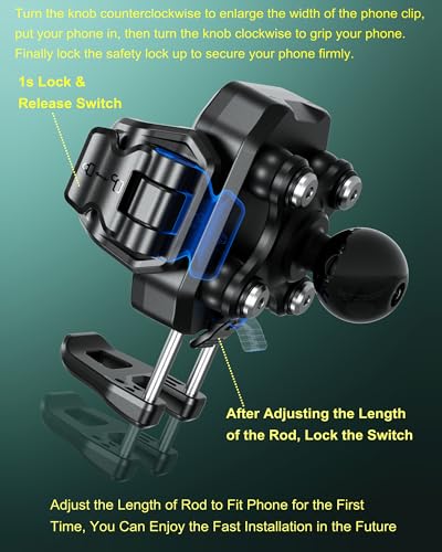Anti Theft Phone Mount Holder with Vibration Dampener