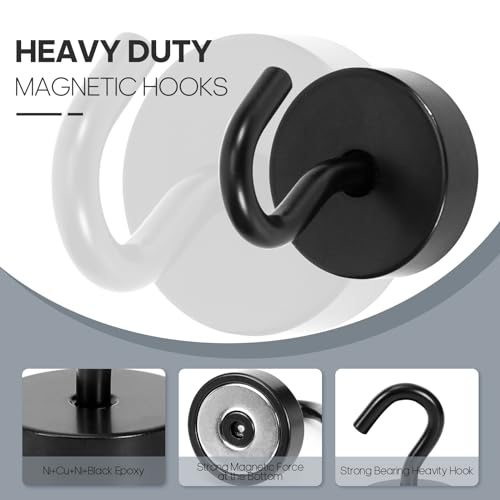 Magnetic Hooks Steel Tube Design for Cruise (10 Count)