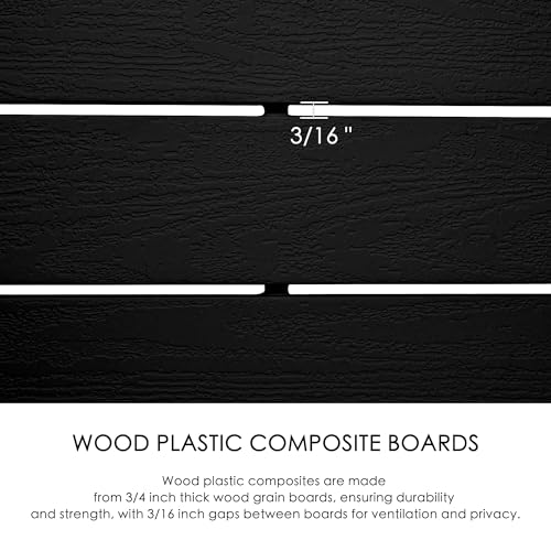 50" W x 48" H Privacy Screens Fence Panel Specifically for Hard Surfaces (10 Count)