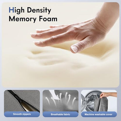 Memory Foam Car Seat Cushion and Lumbar Support Pillow for Car