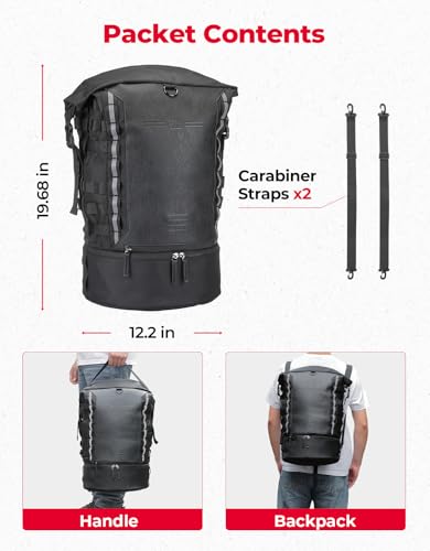 Motorcycle Sissy Bar Backrest Bag Upgraded Version