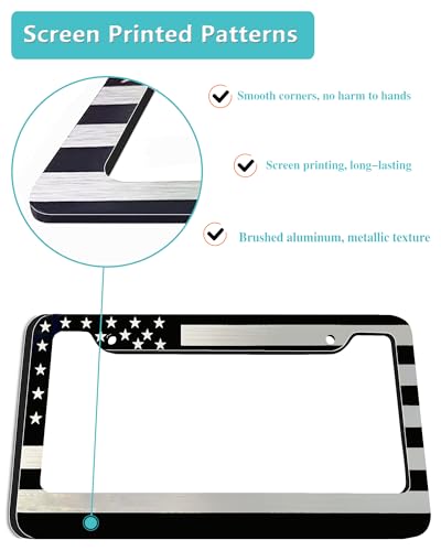 American Flag License Plate Frame
