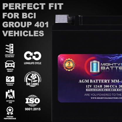 MM AUX12 Auxiliary Battery 12V 12Ah