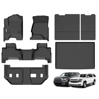 All Weather Floor Mats & Cargo Liner Backrest Mat for Chevrolet Suburban & GMC Yukon XL 2015