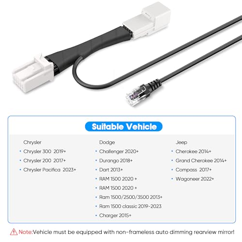 Radar Detector Power Adapter RJ11 Plug