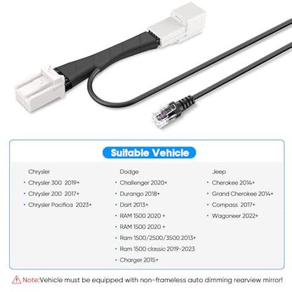 Radar Detector Power Adapter RJ11 Plug